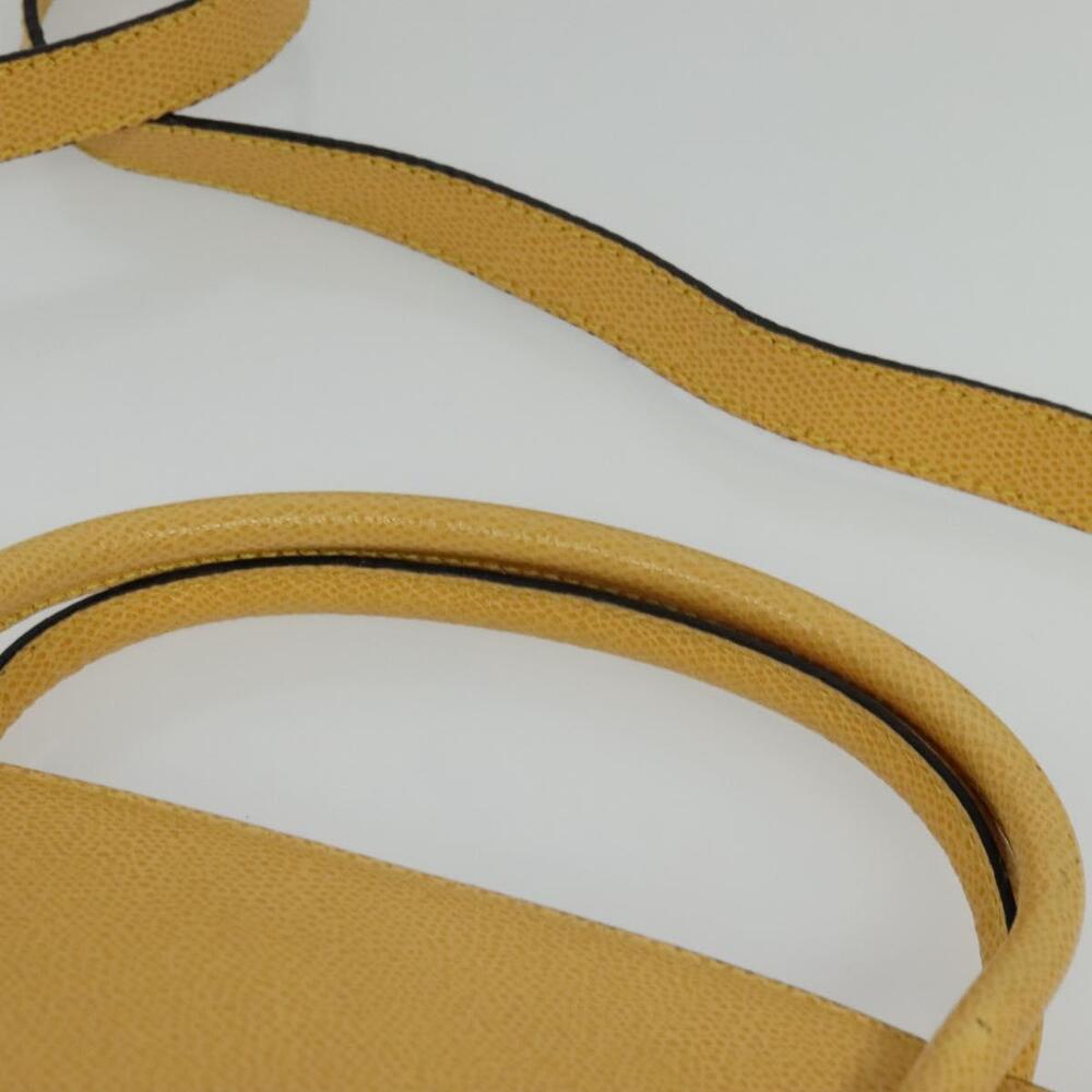 CELINE Hand Bag Leather Yellow Gold - Picture 8 of 12